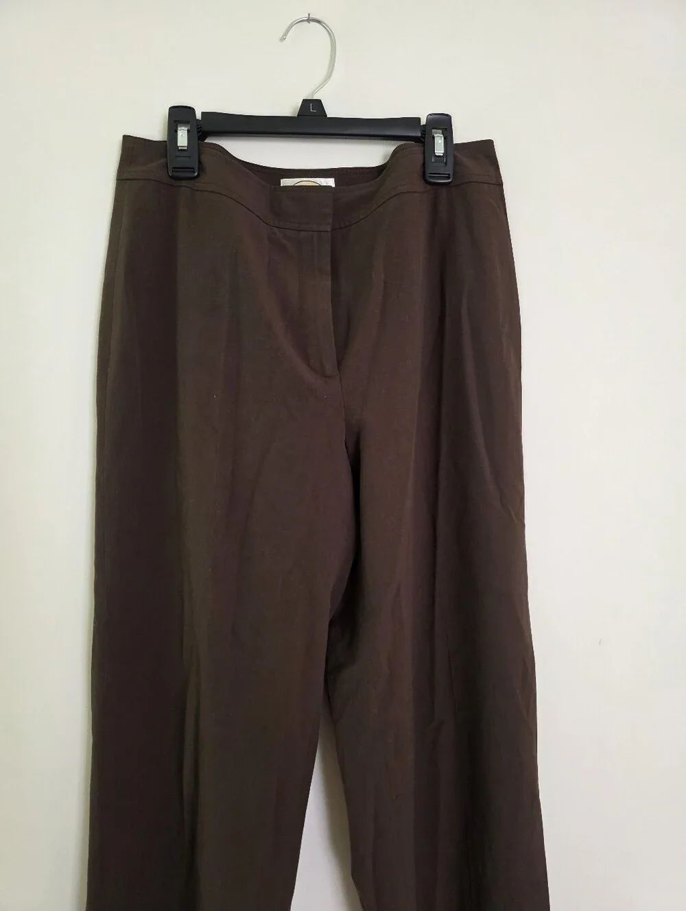 Vintage Talbots Stretch Trousers Womens 6 Petite Brown Preppy 90s Academia
